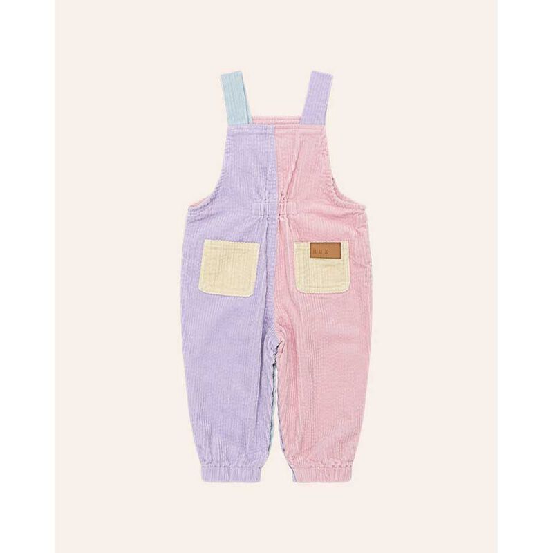 Huxbaby Blush Colour Block Overall 3-4Y image number 2